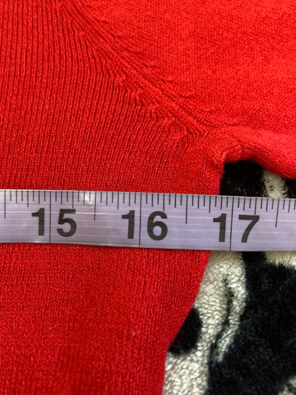 TABI Red thin knit v-neck sweater w/ adjustable neck tie pieces XS SMALL MEDIUM - Picture 9 of 16